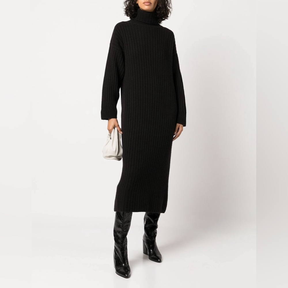 Wool and cashmere turtleneck dress